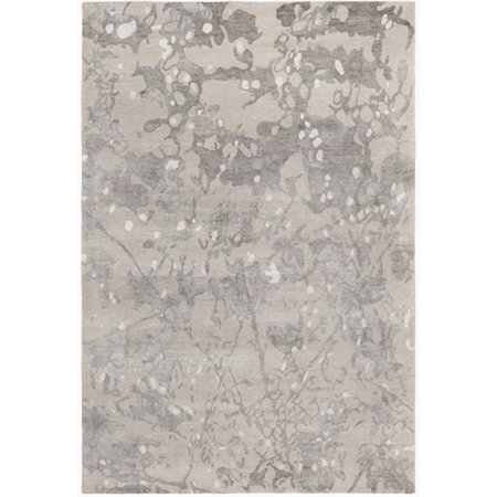 SAFAVIEH 8 x 10 ft. Large Rectangle Contemporary Tibetan Smoke Hand Knotted Rug TB943A-8